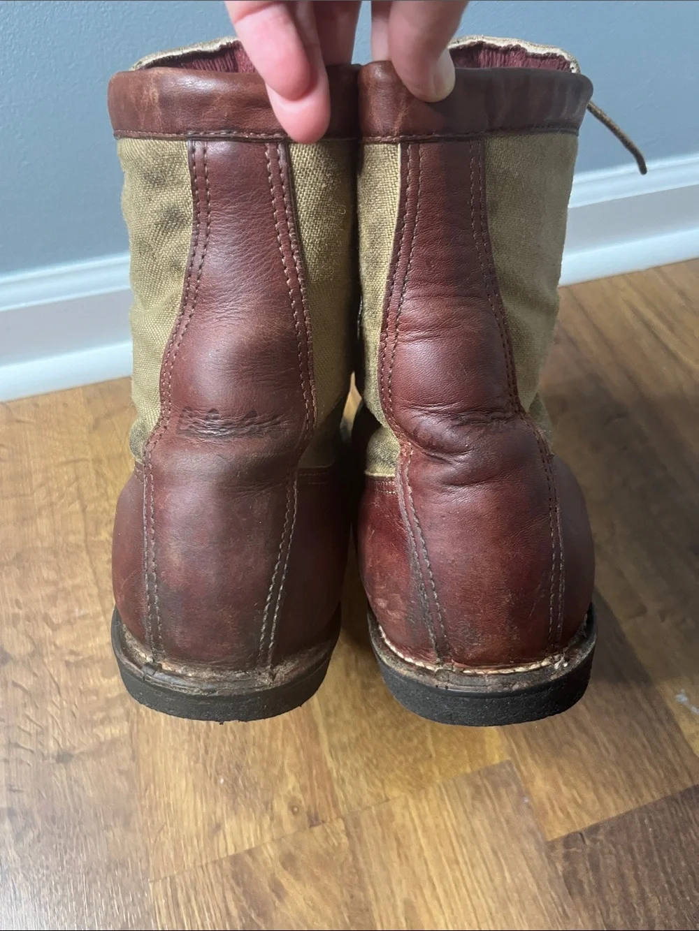 Vintage Danner Cabelas Stitchdown Hunting Boots Size 9.5